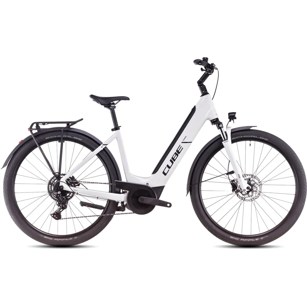 uPRISE Bikes Cube Touring Hybrid One 500 Easy Entry 2025 Electric Bike - Cotton/Black | Price match, 365 day return s, 18-Month Warranty, Finance Available & Free UK Delivery