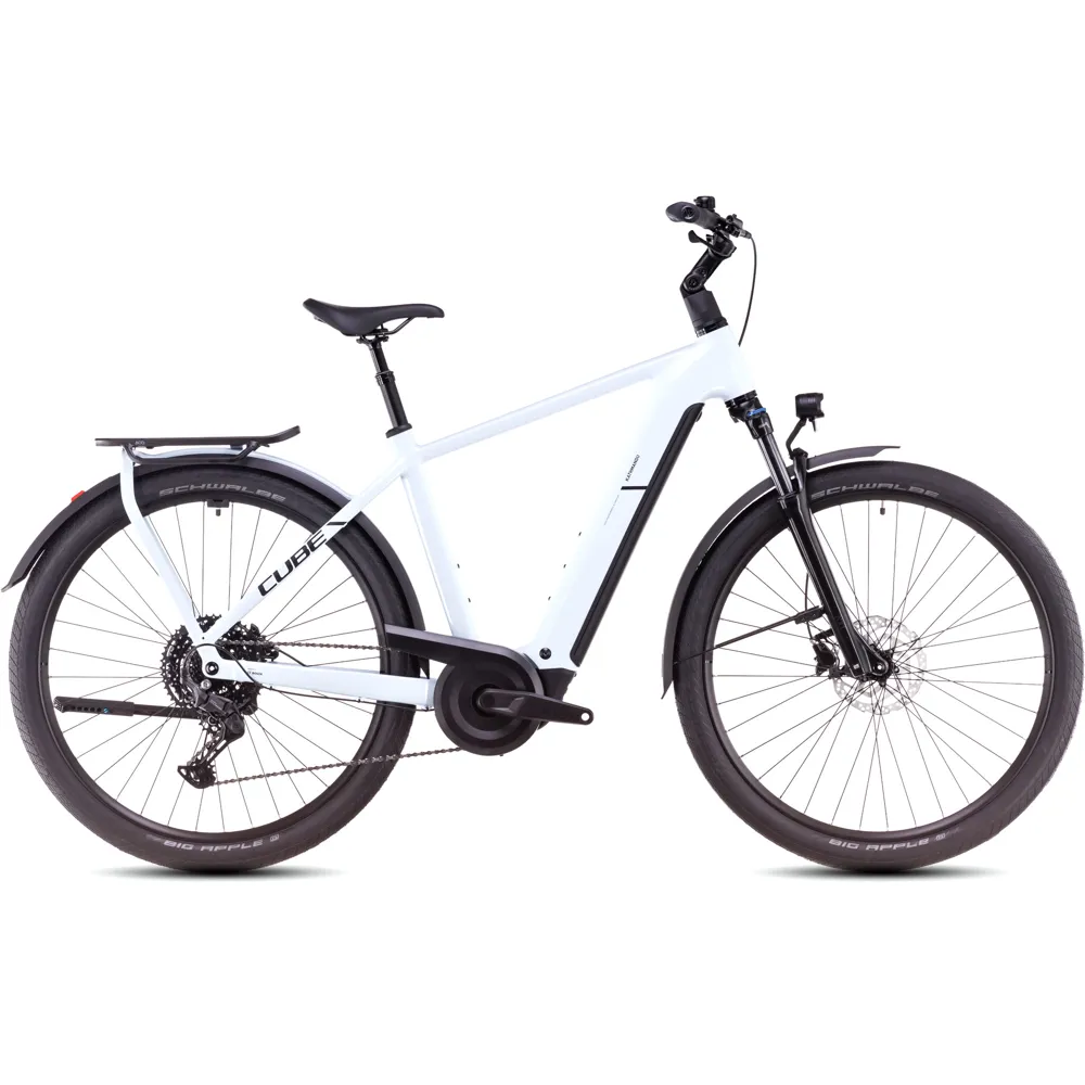 uPRISE Bikes Cube Kathmandu Hybrid One 800 2025 Electric Hybrid Bike - Polar White | Price match, 365 day return s, 18-Month Warranty, Finance Available & Free UK Delivery