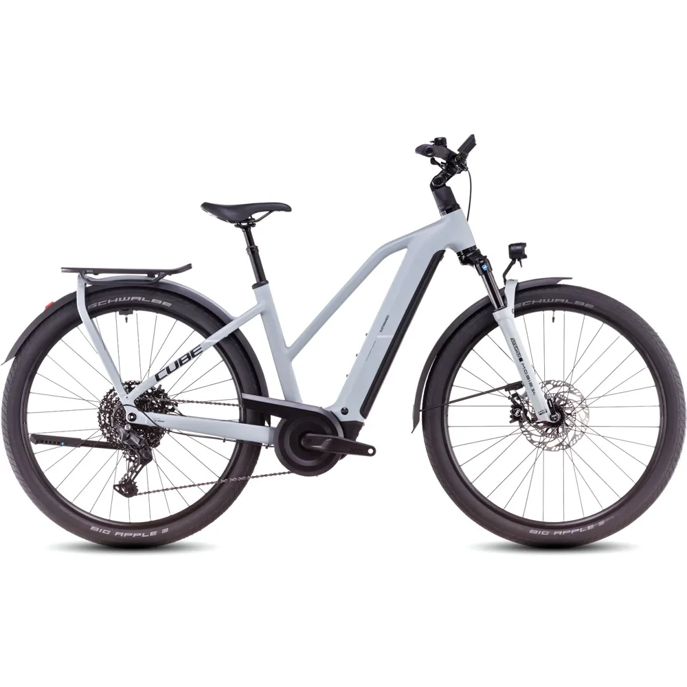 uPRISE Bikes Cube Kathmandu Hybrid EX Trapeze 2025 Electric Hybrid Bike - Haze/Black | Price match, 365 day return s, 18-Month Warranty, Finance Available & Free UK Delivery