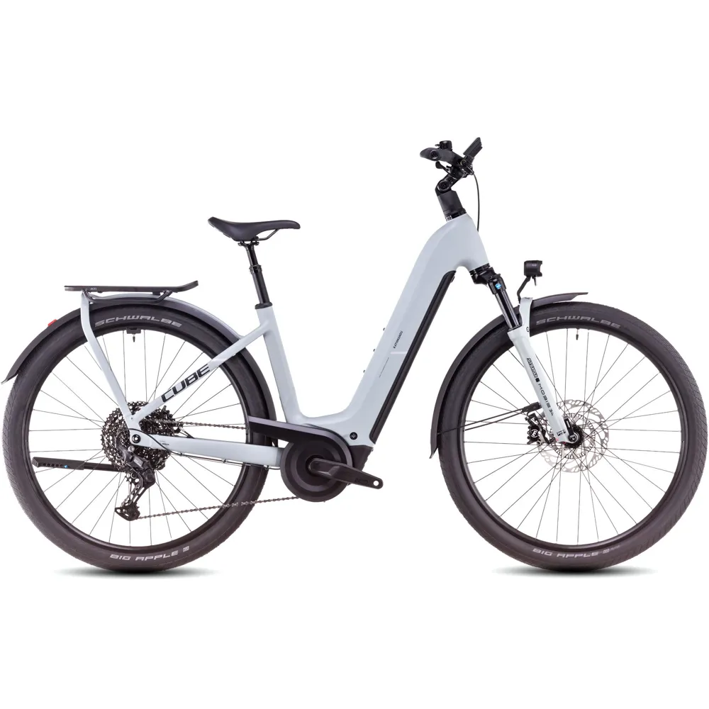 uPRISE Bikes Cube Kathmandu Hybrid EX Easy Entry 2025 Electric Hybrid Bike - Haze/Black | Price match, 365 day return s, 18-Month Warranty, Finance Available & Free UK Delivery