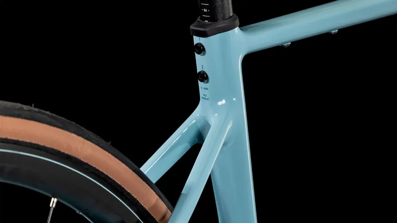 Cube Attain Race 2025 Endurance Road Bike - Teal Grey/Ice-2