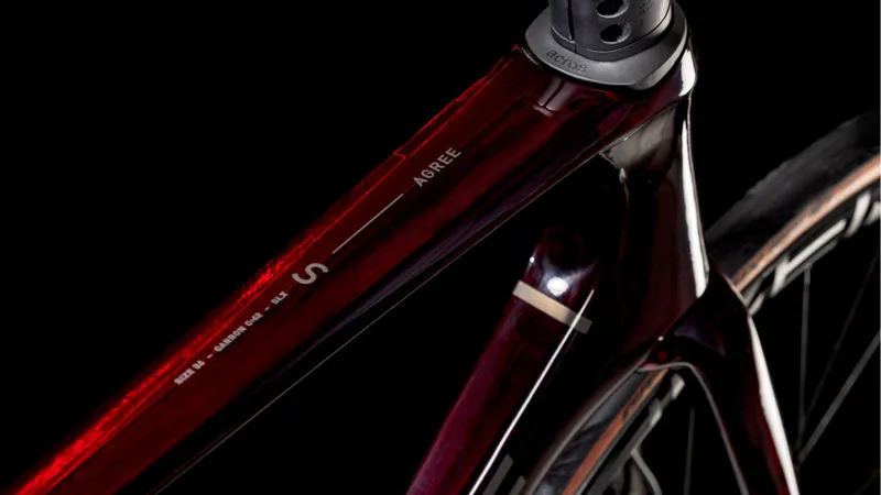 Cube Agree C:62 SLX 2025 Carbon Road Bike - Liquid Red/Prism-1