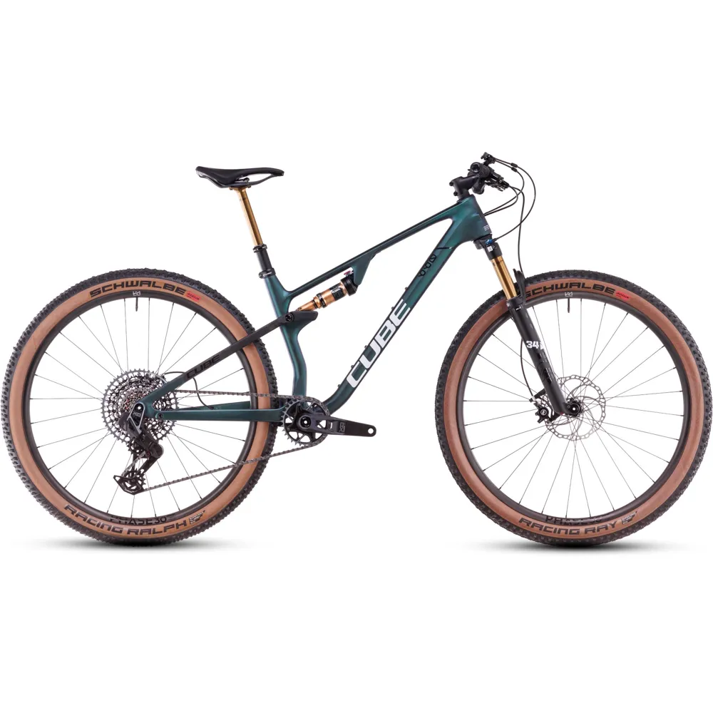 uPRISE Bikes Cube AMS Zero99 C:68x SLX 29er 2025 Full Suspension MTB - Goblin/White | Price match, 365 day return s, 18-Month Warranty, Finance Available & Free UK Delivery