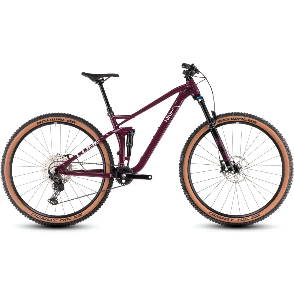 uPRISE Bikes Cube Stereo One22 Race 2025 Full Suspension Mountain Bike - Wine/Grey | Price match, 365 day return s, 18-Month Warranty, Finance Available & Free UK Delivery