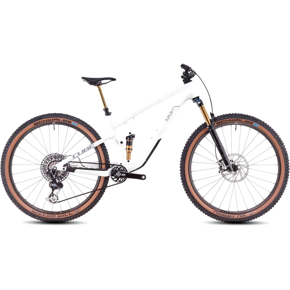 uPRISE Bikes Cube Stereo One22 C:62 SLT 29er 2025 Full Suspension MTB - Metallic White | Price match, 365 day return s, 18-Month Warranty, Finance Available & Free UK Delivery