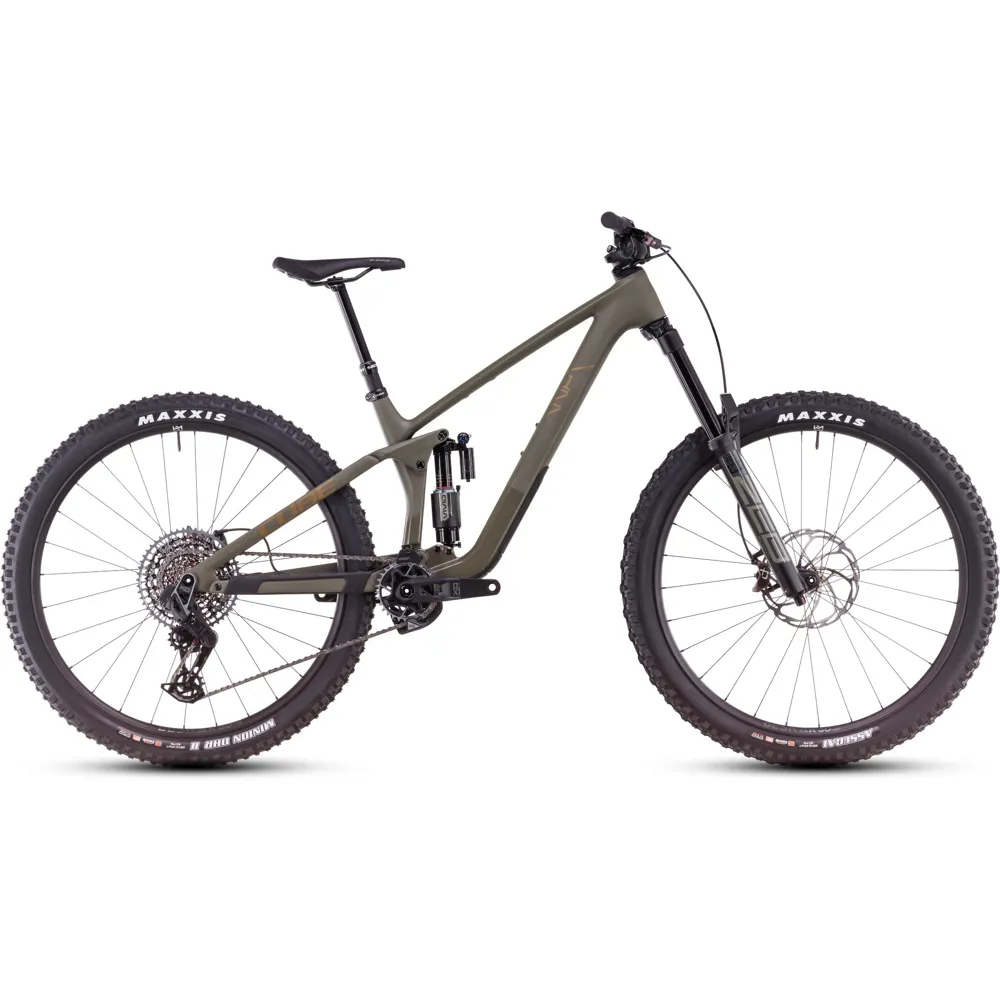 uPRISE Bikes Cube Stereo One77 C:68X TM 29er 2025 Full Suspension MTB - Dusty Olive | Price match, 365 day return s, 18-Month Warranty, Finance Available & Free UK Delivery