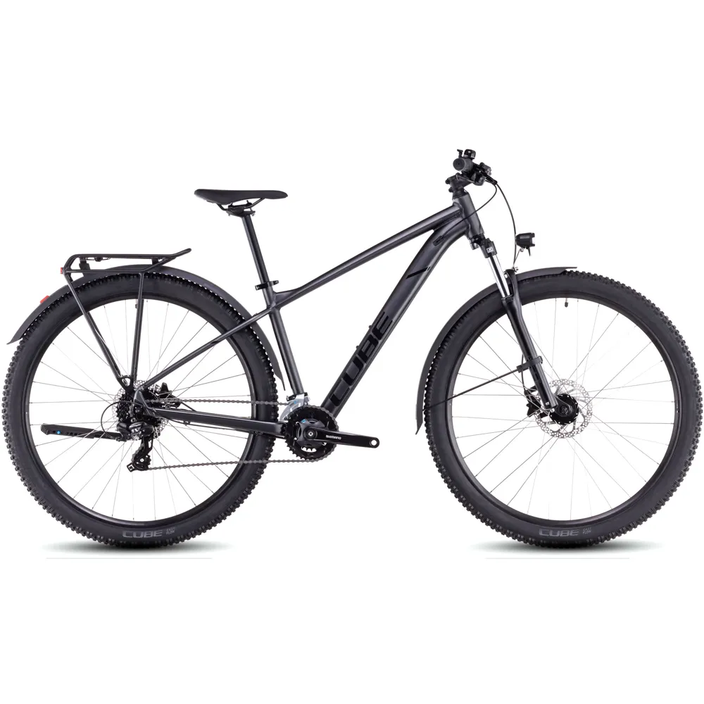 uPRISE Bikes Cube Aim One Allroad 27.5/29er 2025 Hardtail Mountain Bike - Slate Black | Price match, 365 day return s, 18-Month Warranty, Finance Available & Free UK Delivery