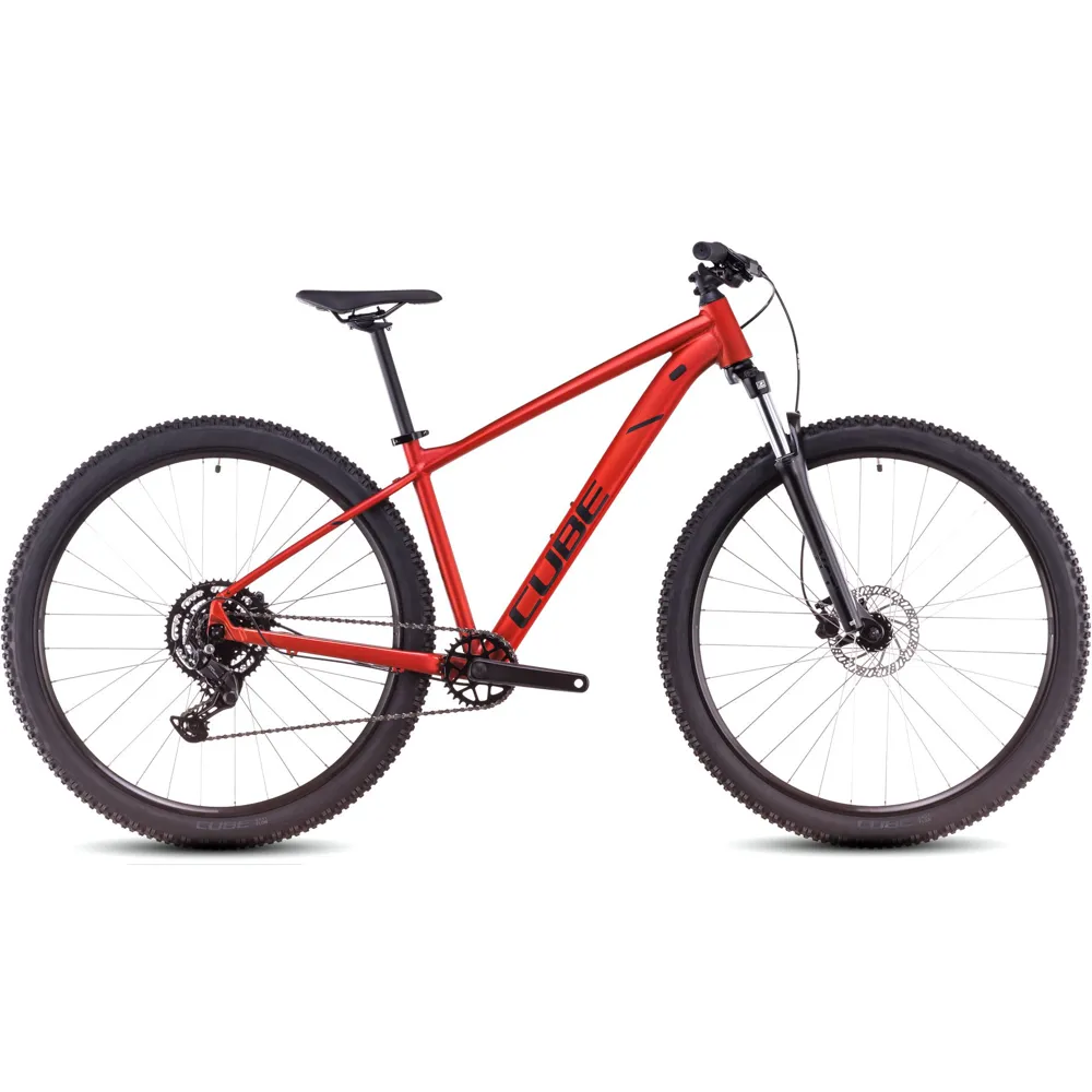 uPRISE Bikes Cube Aim Pro 27.5/29er 2025 Hardtail Mountain Bike - Fire Orange/Black | Price match, 365 day return s, 18-Month Warranty, Finance Available & Free UK Delivery