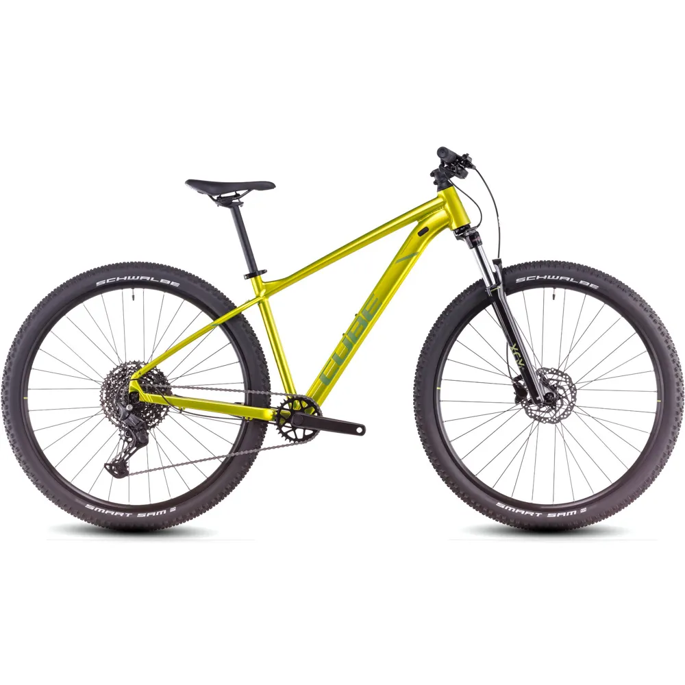 uPRISE Bikes Cube Aim SLX 27.5/29er 2025 Hardtail Mountain Bike - Flash Lime/Juniper | Price match, 365 day return s, 18-Month Warranty, Finance Available & Free UK Delivery
