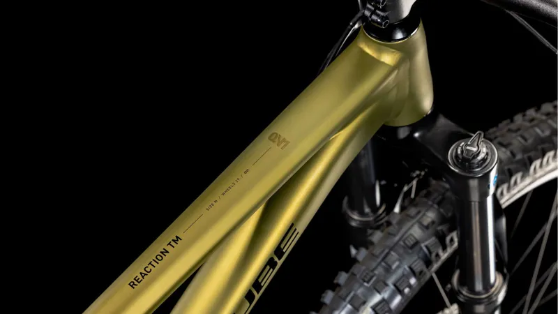 Cube Reaction TM One 27.5/29er 2025 Hardtail Mountain Bike - Golden Lime-1