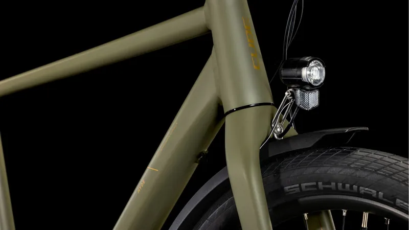 Cube Hyde Pro FE 2025 Hybrid Bike - Dusty Olive/Gold-5