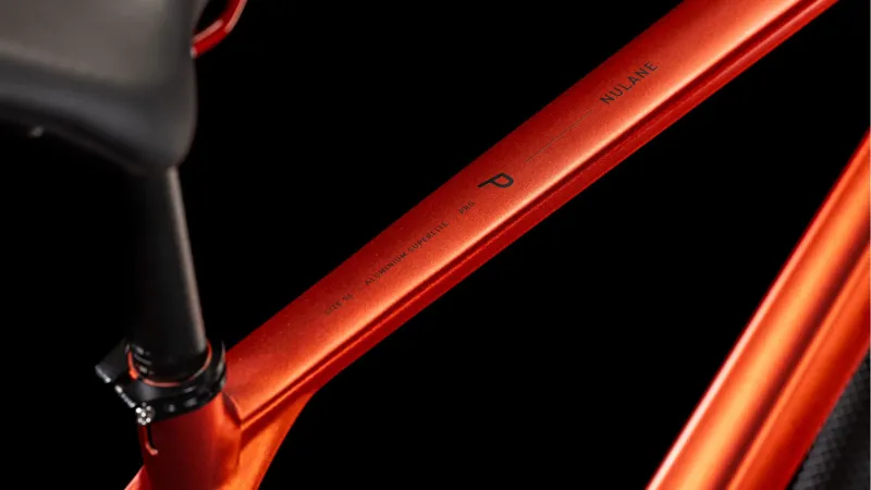 Cube Nulane Pro 2025 Flat Bar Gravel Bike - Fire Orange/Black-1