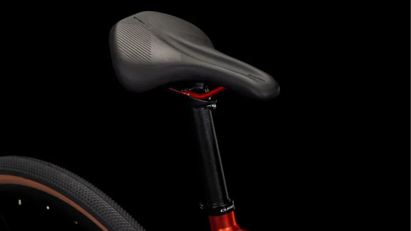 Cube Nulane Pro 2025 Flat Bar Gravel Bike - Fire Orange/Black-5