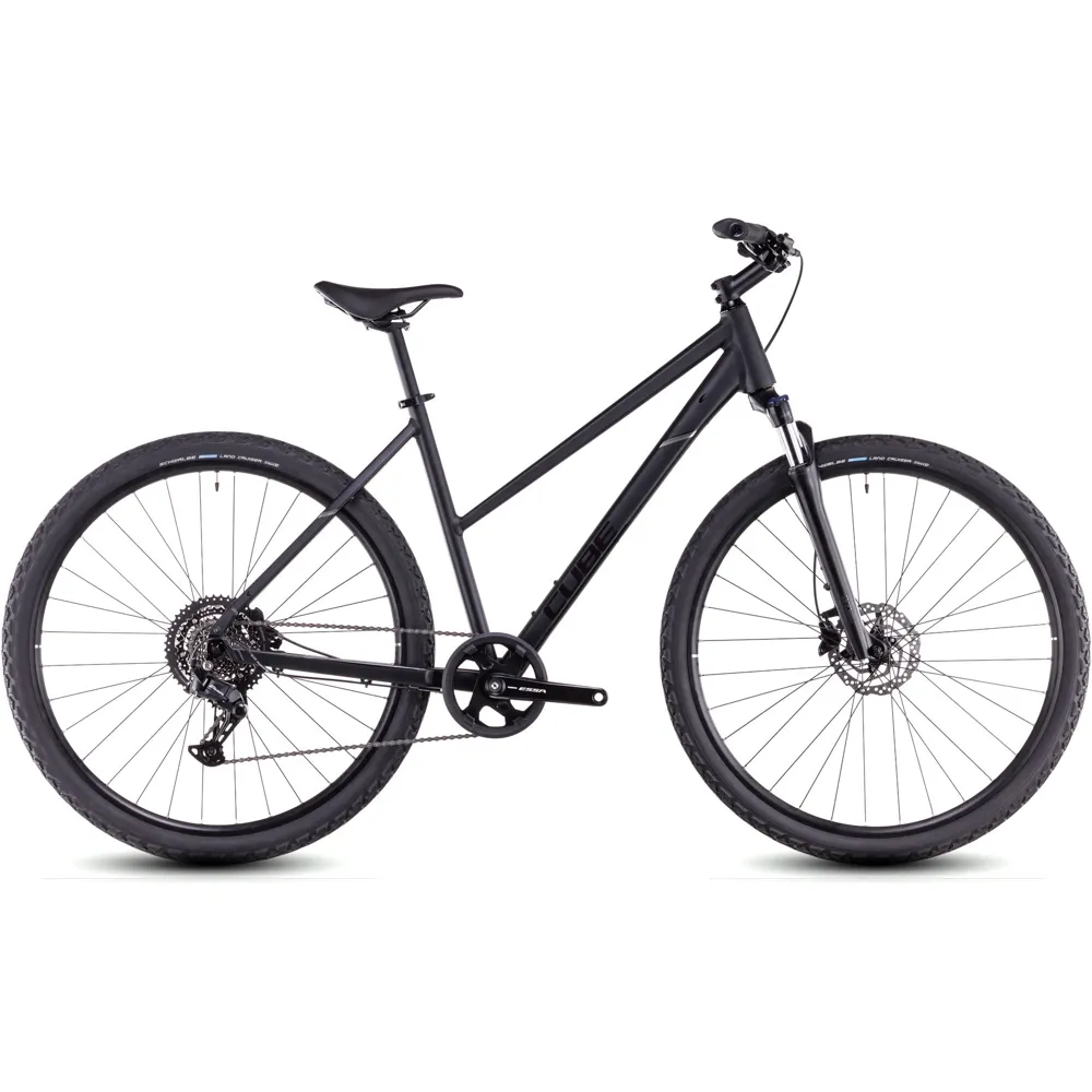 uPRISE Bikes Cube Nature One Trapeze 2025 Hybrid Bike - Black/Black | Price match, 365 day return s, 18-Month Warranty, Finance Available & Free UK Delivery