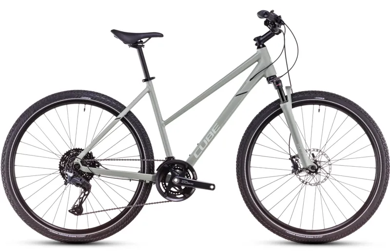Cube Nature SLX Trapeze 2025 Hybrid Bike - Pistacio/Pale Mint