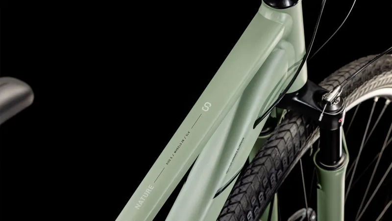Cube Nature SLX Trapeze 2025 Hybrid Bike - Pistacio/Pale Mint-2