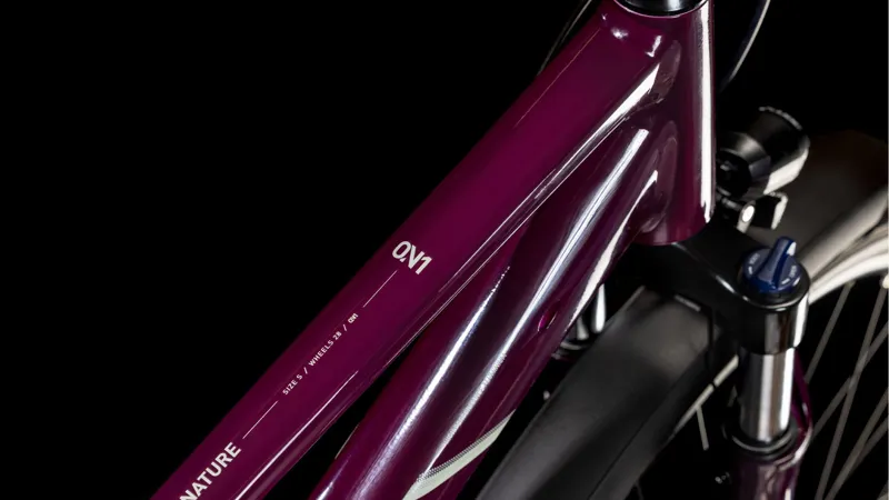 Cube Nature One Allroad Trapeze 2025 Hybrid Bike - Amarone/Lunar-1