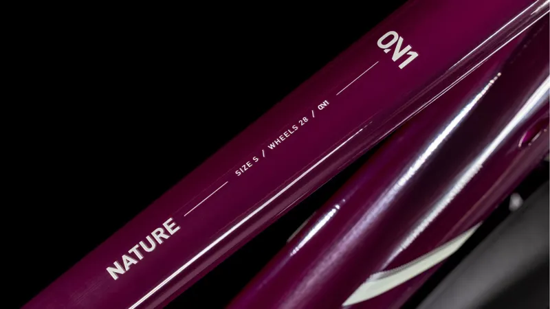 Cube Nature One Allroad Trapeze 2025 Hybrid Bike - Amarone/Lunar-2