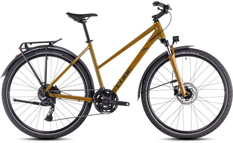 Cube Nature Pro Allroad Trapeze 2026 Hybrid Bike - Willow Green/Black