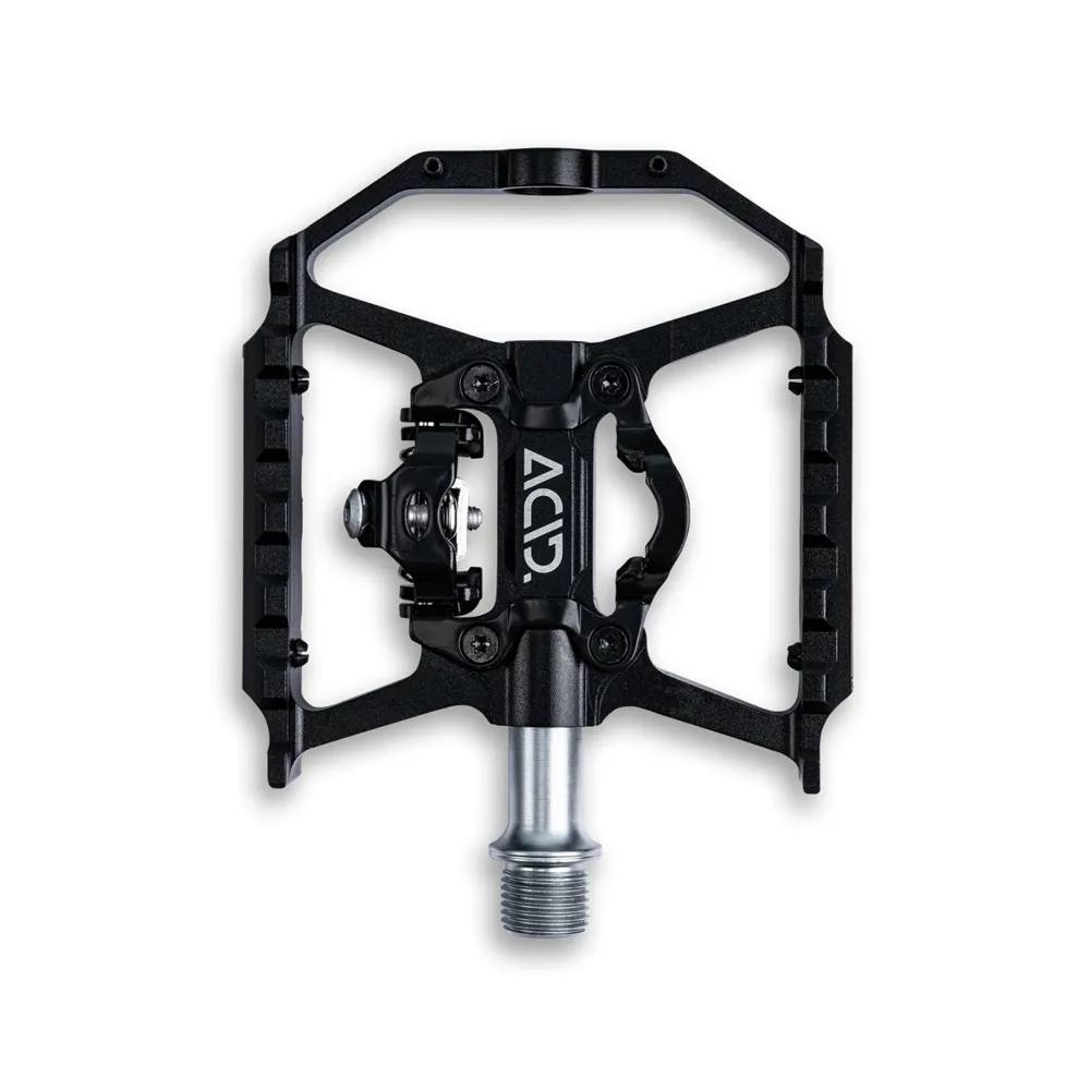 uPRISE Bikes Cube Acid Combo A4-IB Hybrid Pedals - Black | Price match, 365 day return s, 18-Month Warranty, Finance Available & Free UK Delivery