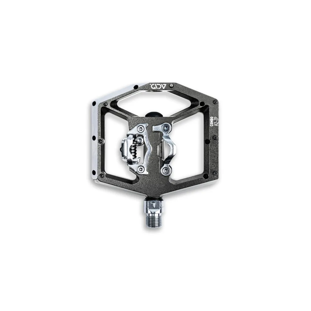 uPRISE Bikes Cube Acid Combo A2-ZP Clipless MTB Pedals - Grey | Price match, 365 day returns, 18-Month Warranty, Finance Available & Free UK Delivery