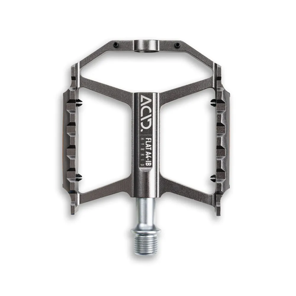 uPRISE Bikes Cube Acid A4-IB Hybrid Flat MTB Pedals - Grey | Price match, 365 day return s, 18-Month Warranty, Finance Available & Free UK Delivery