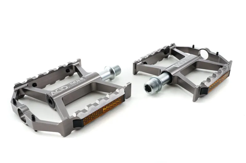 Cube Acid A4-IB Hybrid Flat MTB Pedals - Grey-1