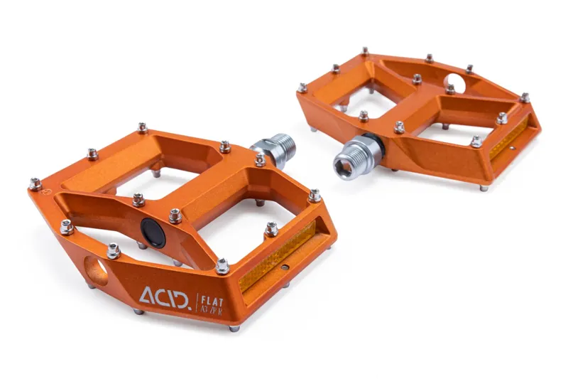 Cube Acid A3-ZP R Flat MTB Pedals - Orange-2