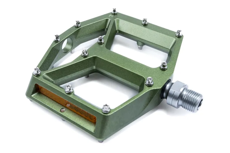 Cube Acid A3-ZP R Flat MTB Pedals - Olive-1