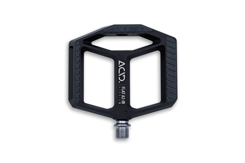 Cube Acid A2-IB Hybrid R Flat MTB Pedals - Black