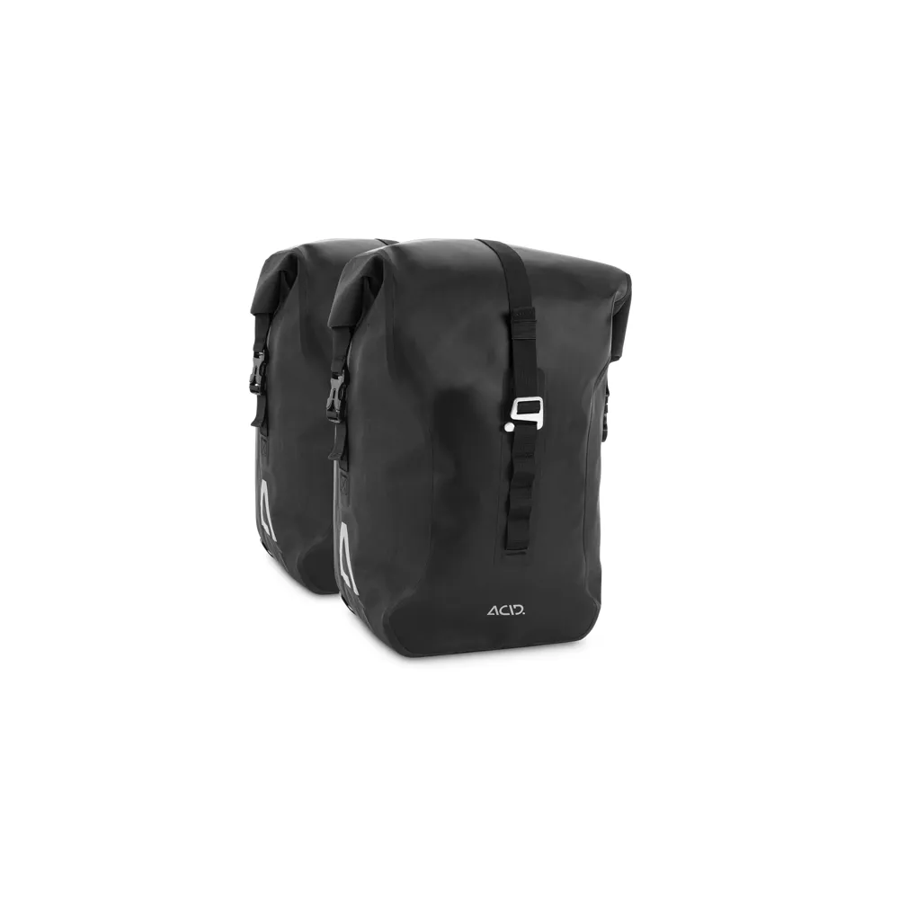 uPRISE Bikes Cube Acid Travlr Pro SMLink 20/2 Pannier Bags - Black | Price match, 365 day return s, 18-Month Warranty, Finance Available & Free UK Delivery