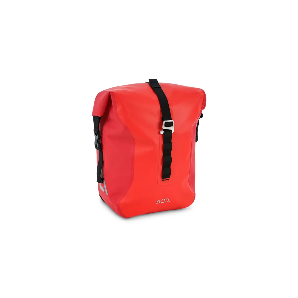 uPRISE Bikes Cube Acid Travlr Pro 15L Pannier Bag - Flame/Black | Price match, 365 day return s, 18-Month Warranty, Finance Available & Free UK Delivery