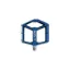 Cube Acid A2-IB Flat MTB Pedals - Blue