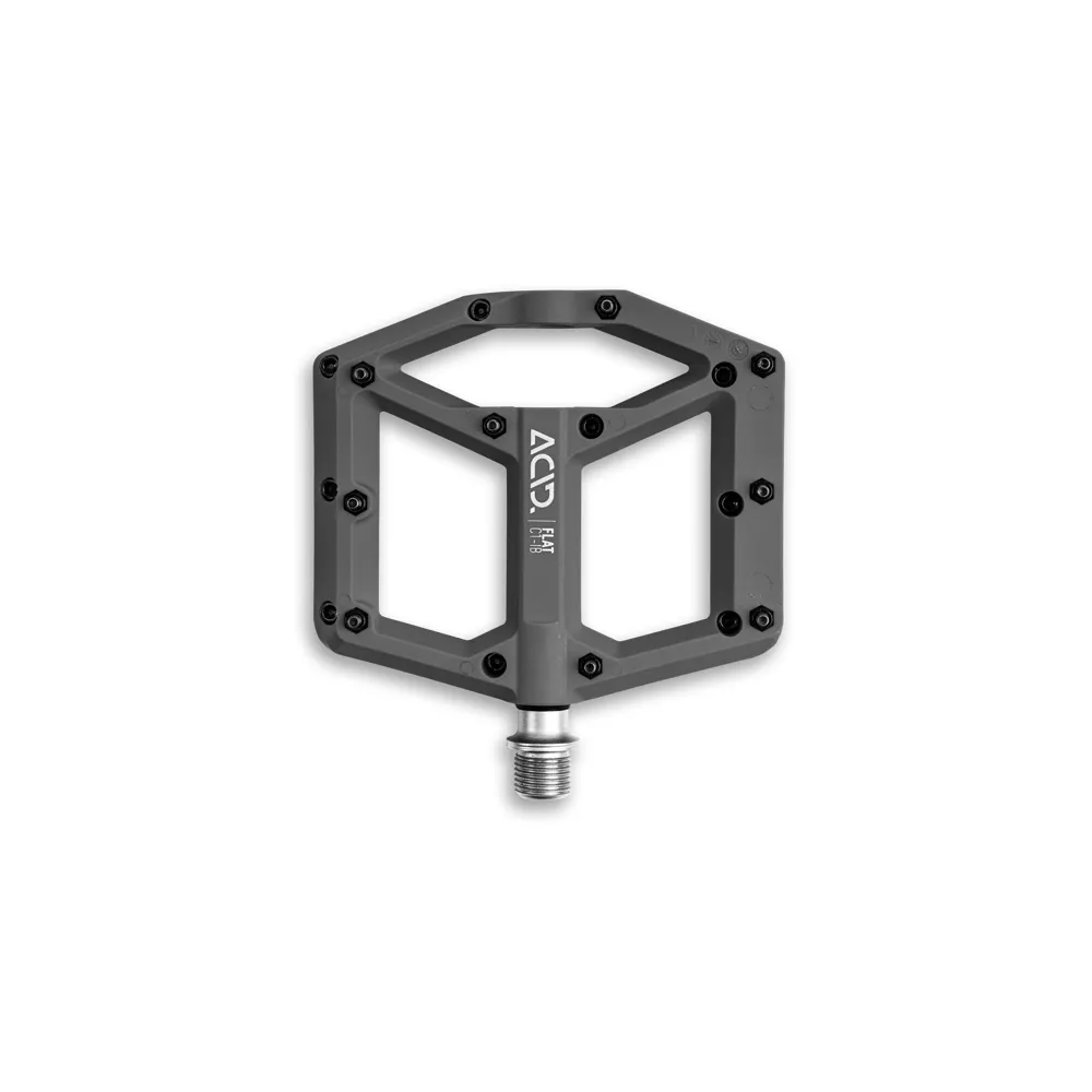 uPRISE Bikes Cube Acid C1-IB Flat MTB Pedals - Grey | Price match, 365 day return s, 18-Month Warranty, Finance Available & Free UK Delivery