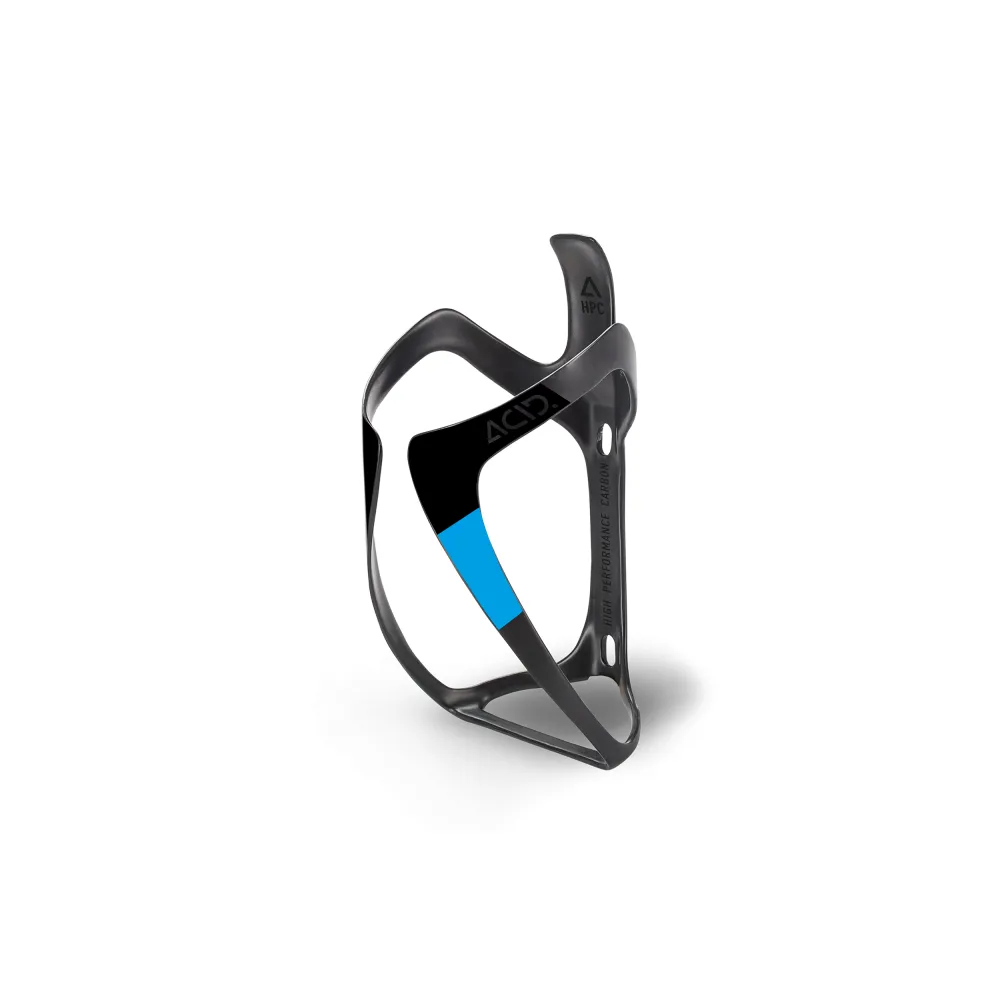 uPRISE Bikes Cube Acid HPC Carbon Bottle Cage - Black/Blue | Price match, 365 day return s, 18-Month Warranty, Finance Available & Free UK Delivery