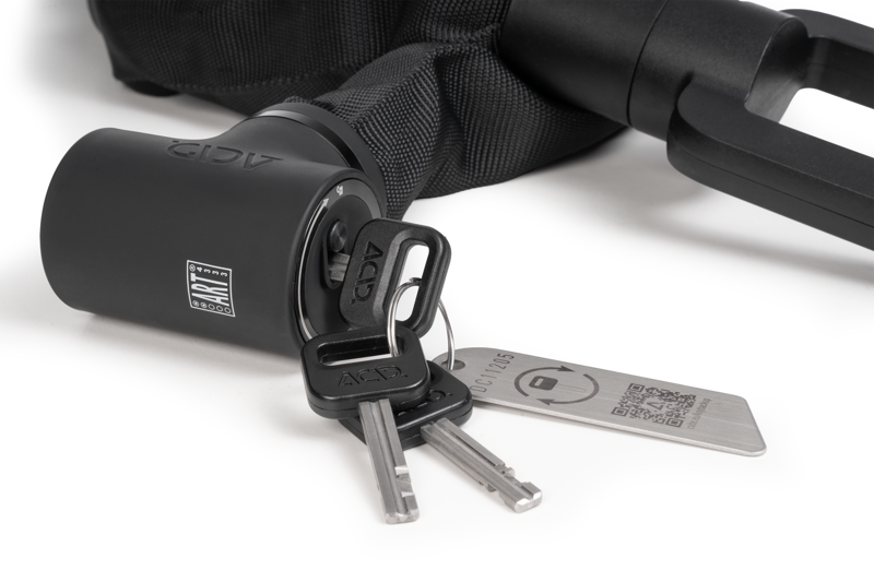 Cube Acid Solid Pro K120 Cargo Chain Lock - Black-2