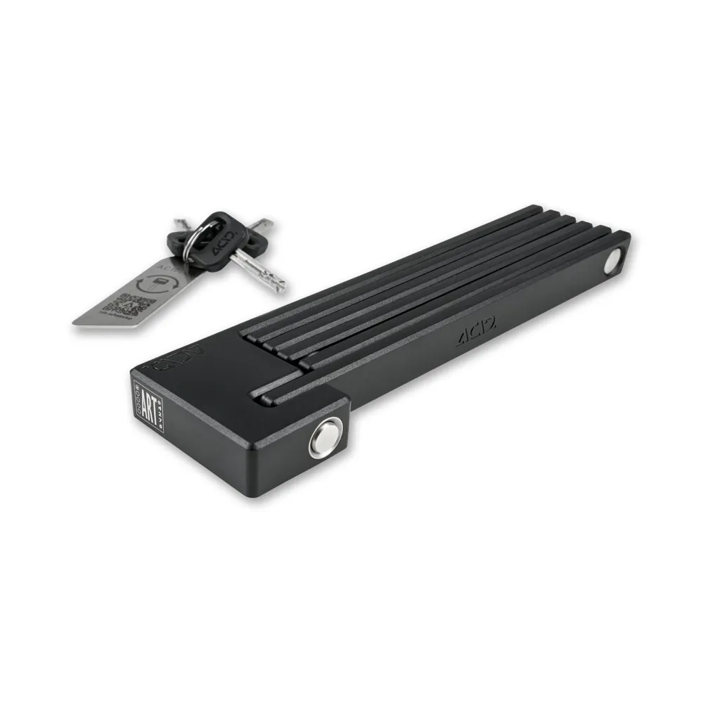 uPRISE Bikes Cube Acid Rigid 100 Pure Art1 Folding Lock - Black | Price match, 365 day return s, 18-Month Warranty, Finance Available & Free UK Delivery