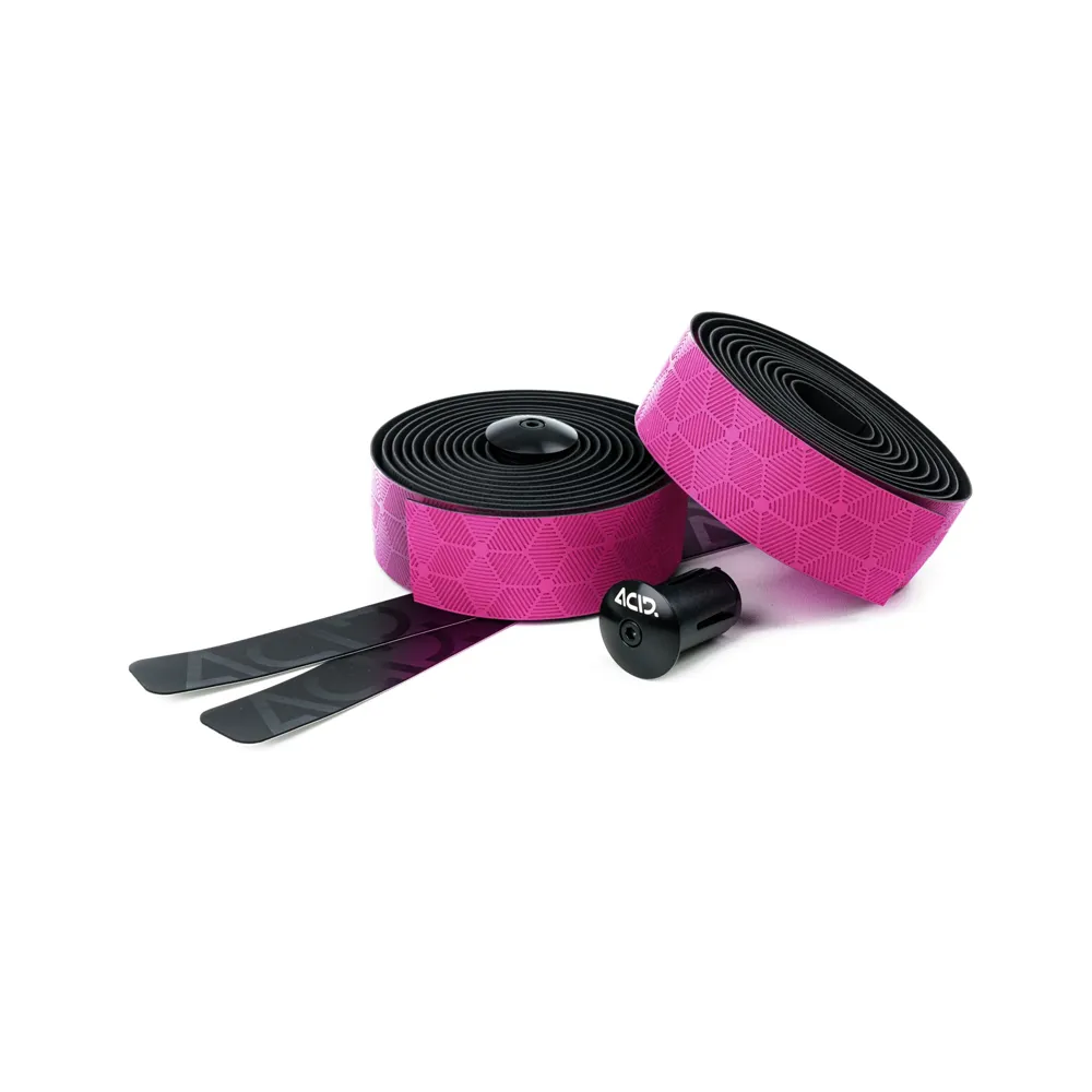 uPRISE Bikes Cube Acid RC 3.0 Bar Tape - Black/Neon Pink | Price match, 365 day return s, 18-Month Warranty, Finance Available & Free UK Delivery