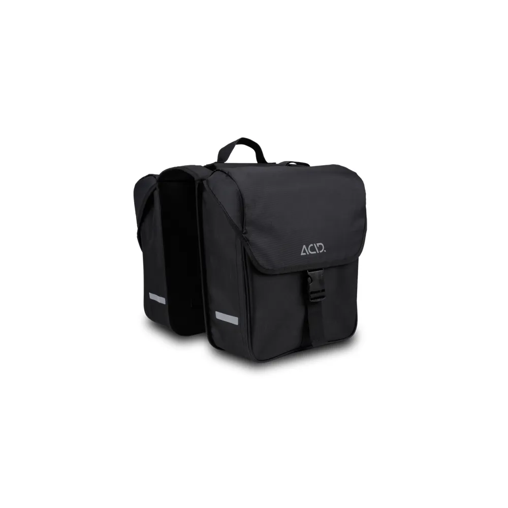 uPRISE Bikes Cube Acid CMPT 15 Double Pannier Bags - Black | Price match, 365 day return s, 18-Month Warranty, Finance Available & Free UK Delivery