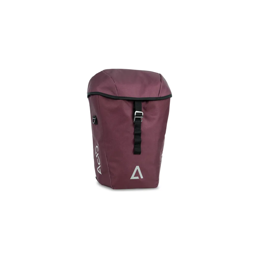 uPRISE Bikes Cube Acid City 20L Smlink Pannier Bag - Red | Price match, 365 day return s, 18-Month Warranty, Finance Available & Free UK Delivery