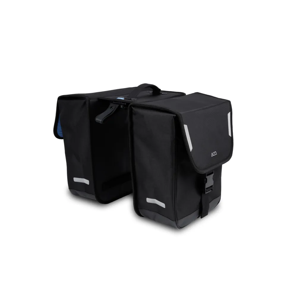 uPRISE Bikes Cube Acid City 15 Classic Double RILink Pannier Bags - Black | Price match, 365 day return s, 18-Month Warranty, Finance Available & Free UK Delivery