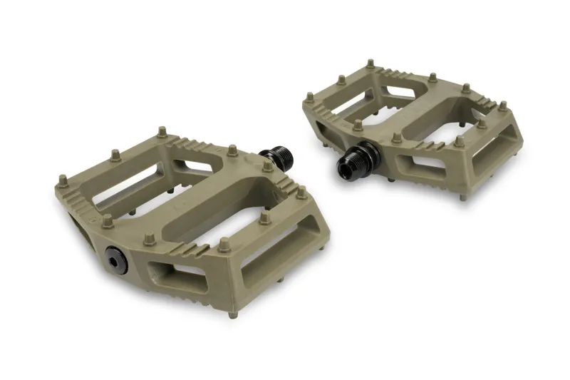 Cube Acid C6-ZP Flat MTB Pedals - Olive-1