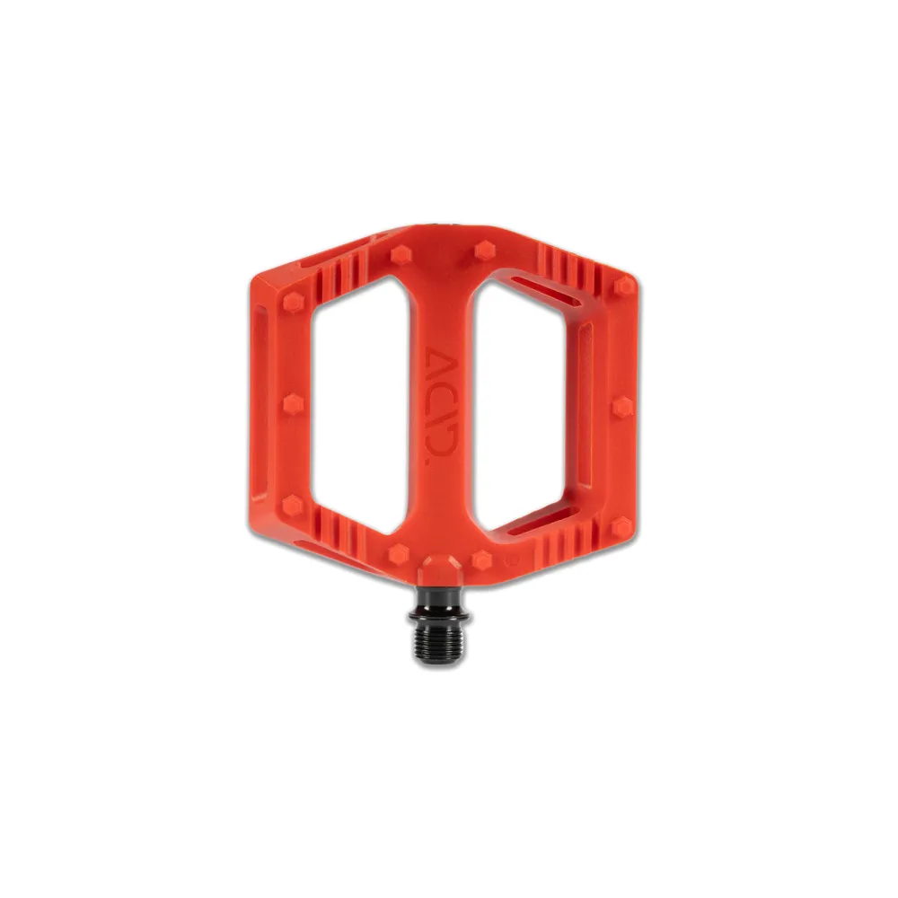uPRISE Bikes Cube Acid C6-ZP Flat MTB Pedals - Orange | Price match, 365 day return s, 18-Month Warranty, Finance Available & Free UK Delivery