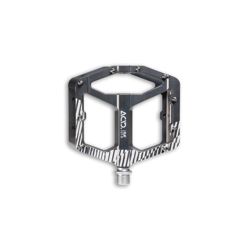 uPRISE Bikes Cube Acid A17-IB Flat MTB Pedals - Silver | Price match, 365 day return s, 18-Month Warranty, Finance Available & Free UK Delivery