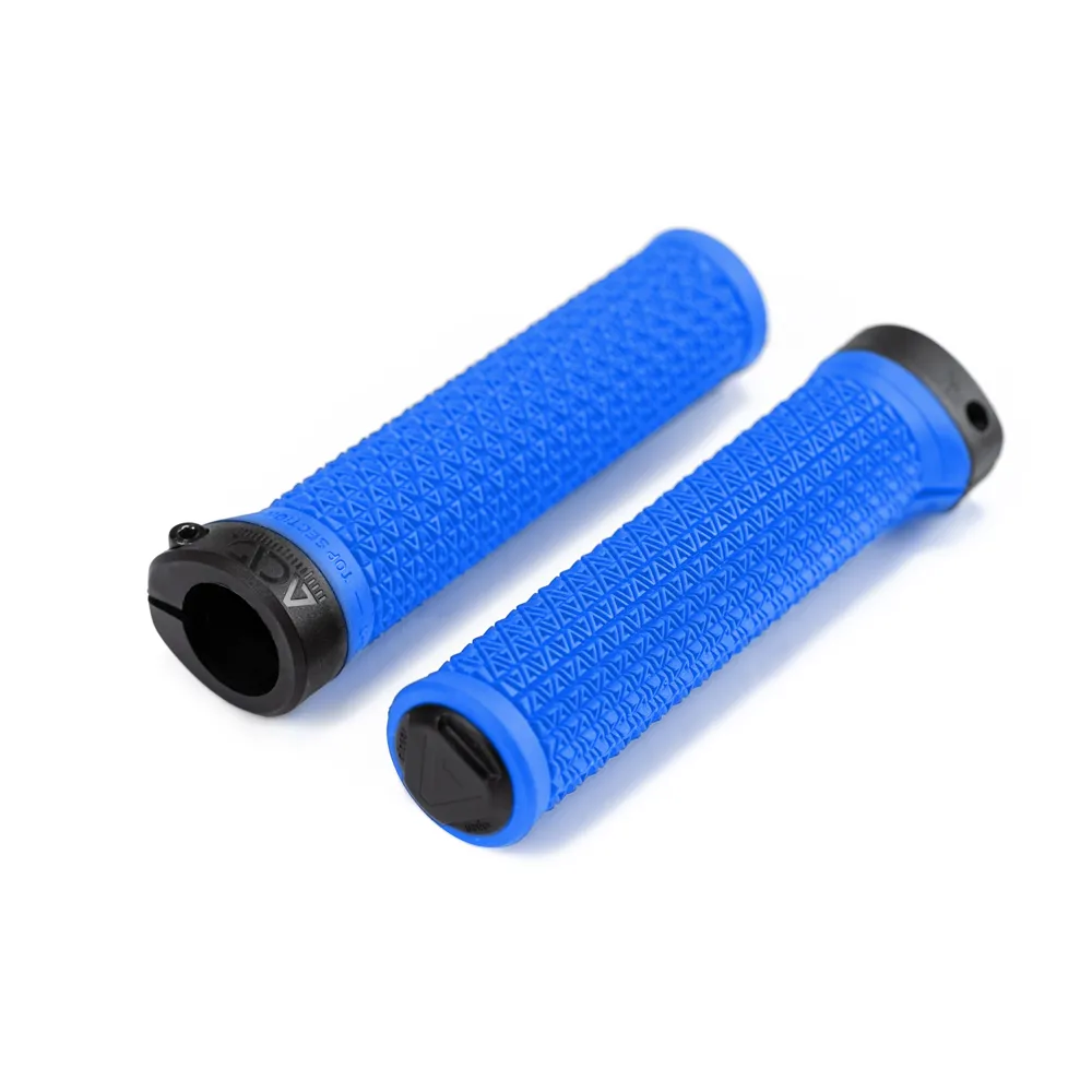uPRISE Bikes Cube Acid Icon One MTB Grips - Blue | Price match, 365 day returns, 18-Month Warranty, Finance Available & Free UK Delivery