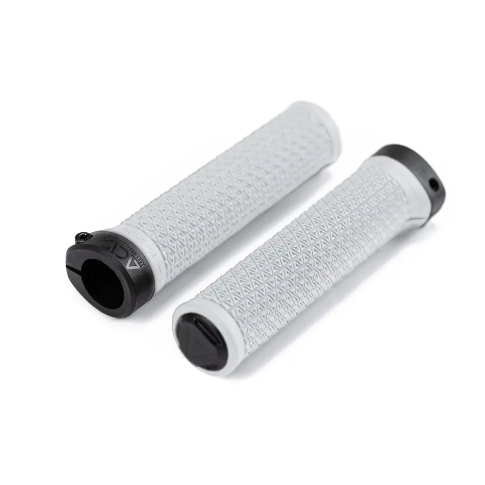 uPRISE Bikes Cube Acid Icon One MTB Grips - Light Grey | Price match, 365 day returns, 18-Month Warranty, Finance Available & Free UK Delivery