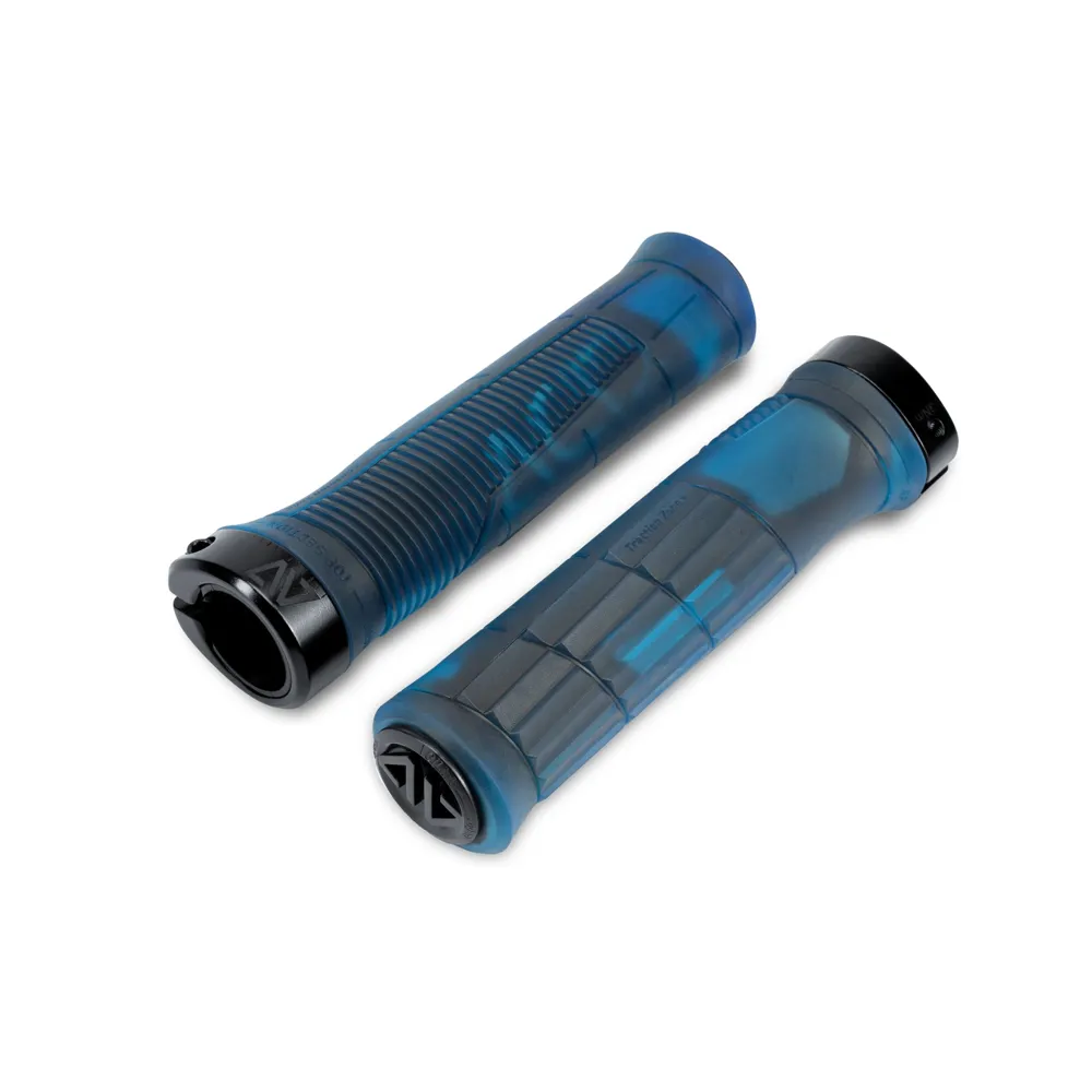 uPRISE Bikes Cube Acid Endure MTB Grips - Action Team Blue | Price match, 365 day return s, 18-Month Warranty, Finance Available & Free UK Delivery