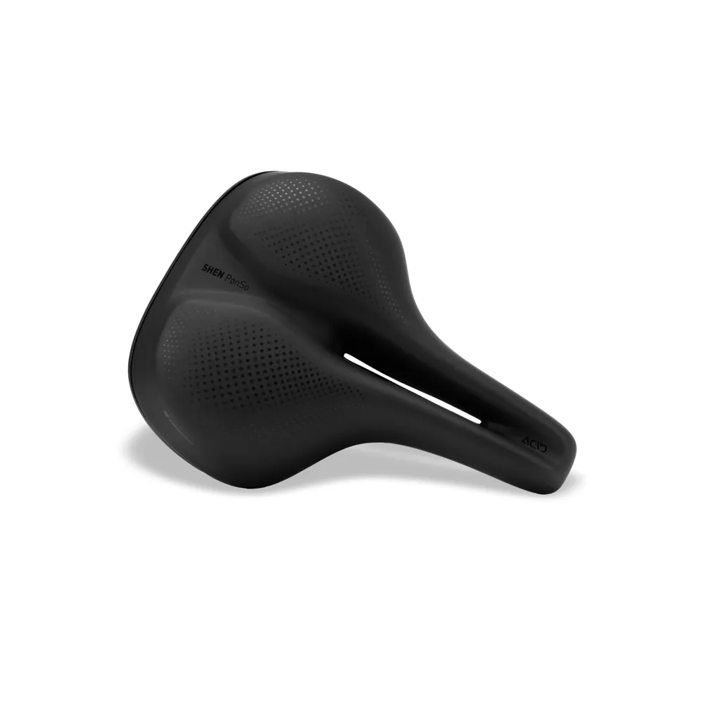 uPRISE Bikes Cube Acid Shen Ponso Comfort Saddle - Black | Price match, 365 day return s, 18-Month Warranty, Finance Available & Free UK Delivery