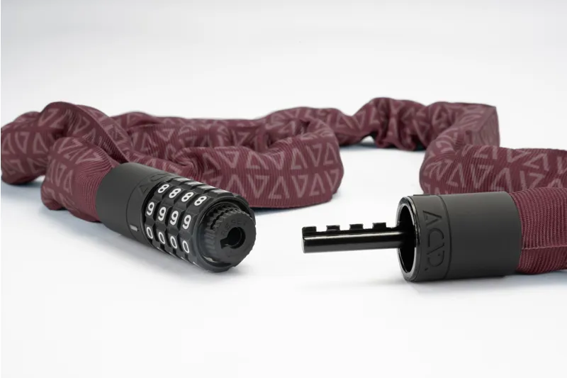 Cube Acid Corvid C120 Combination Chain Lock - Red-2