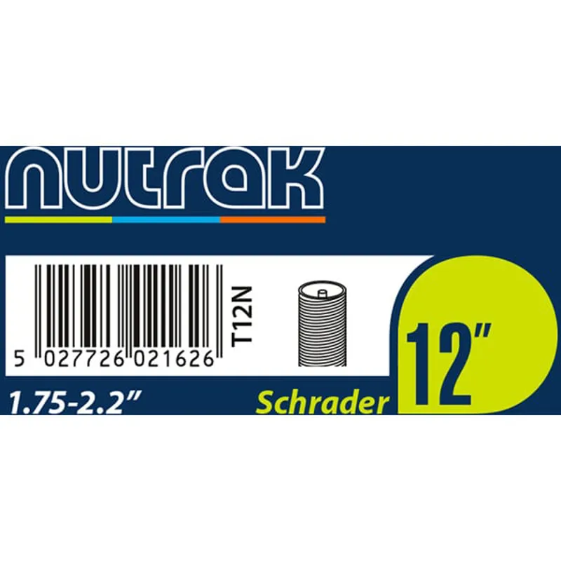 Nutrak Inner Tube - 12 x 1.75 - 2.2 inch - Schrader